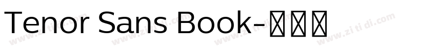 Tenor Sans Book字体转换
